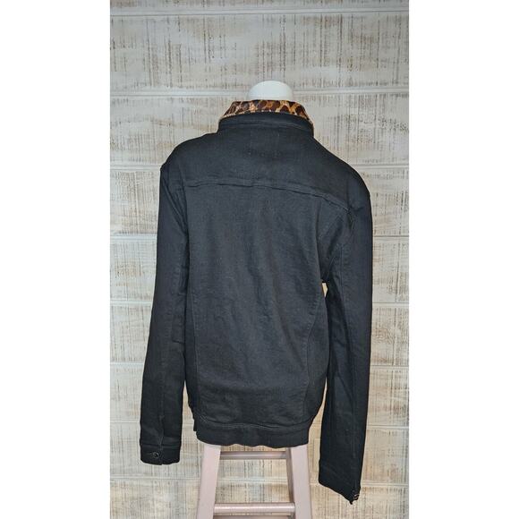 HVMAN MENS MK1‎ DENIM JACKET STRIPE IN BLACK Retail $261 - Picture 4 of 15